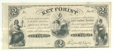 Emigrációs "Kossuth bankó" 18.. 2Ft "Sor E." T:I