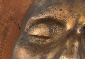 Bonaparte Napóleon halotti maszkja, öntött patinázott bronz, fa alapon. 
Dr. François Carlo Antomma...