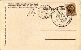 1940 Dés, Dej; Biserica Reformata / Református templom / Calvinist church + "1940 Dés visszatér...