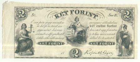 Emigrációs "Kossuth bankó" 18.. 2Ft "Sor E." T:I