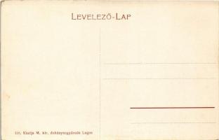 1907 Lugos, Lugoj; Temes híd, Délmagyarországi Bank, Haberehrn vasudvar / bridge, bank, shops