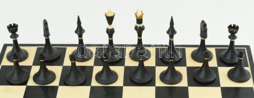 Sakk készlet, igényes szovjet műanyag 41x41 cm