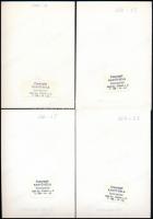 cca 1995 Pitti Katalin (1951) operaénekesnőről készült 4 db vintage fotó, Kanyó Bála fotóriporter pe...