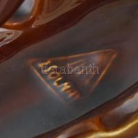 Zsolnay ugró szarvas (Jamboree 1933) hamutál. Mázas kerámia, jelzett, hibátlan. 19x17 cm