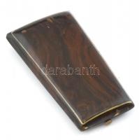 Úti varrókészlet, fa lakkozott dobozban. 10,5x5,5cm