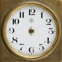 Junghans asztali óra, mechanikus szerkezettel,üzemel, kopott, hiányos! m:11cm