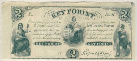 Emigrációs "Kossuth bankó" 18.. 2Ft "Sor E." T:I
