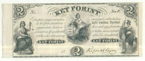 Emigrációs "Kossuth bankó" 18.. 2Ft "Sor F." T:I