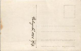 1921 Dobogókő, Báró Eötvös Loránd menedékház, turisták, kirándulók. photo