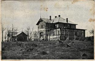 1922 Dobogókő, a Magyar Turista Egyesület Báró Eötvös Loránd menedékháza (szakadás / tear)