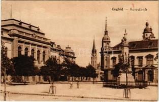 1917 Cegléd, Kossuth tér. Vasúti levelezőlapárusítás 1422. (EK)