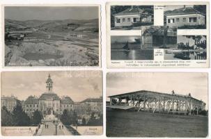 35 db RÉGI történelmi magyar város képeslap vegyes minőségben / 35 pre-1945 historical Hungarian town-view postcards from the Kingdom of Hungary in mixed quality