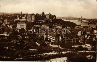 1928 Budapest I. Tabán, királyi vár hátulról. Csiky Foto