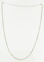 Ezüst(Ag) venezianer nyaklánc, jelzett, h: 42 cm, nettó: 4,8 g