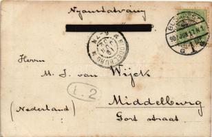 1902 Budapest VIII. Népszínház, villamos. photo (fl)