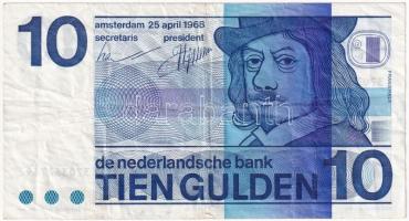Hollandia 1968. 10G T:III Netherlands 1968. 10 Gulden C:F Krause P#91b