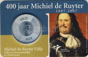 Hollandia 2007. 5€ Ag "Michiel de Ruyter" T:1 Díszkiadásban!