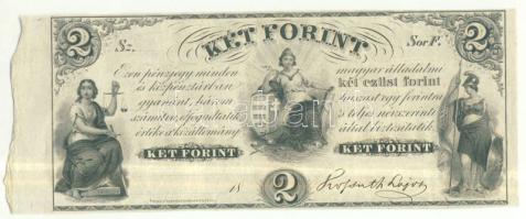 Emigrációs "Kossuth bankó" 18.. 2Ft "Sor F." T:I