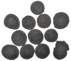 Római Birodalom 12db-os Br érmetétel a III-IV. századból T:3 Roman Empire 12pcs Br coin lot from the 3rd-4th century C:F