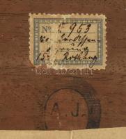 Jelzés nélkül: k.u.k. sorozás. Olaj, fa, Hátoldalán címkével, pecséttel. Kis felületi sérüléssel, ke...