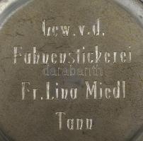 2 db sörös korsó, fém fedeles kerámia 16 cm