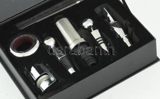 Exkluzív boros készlet nyitóval, hőmérővel, eredeti dobozában