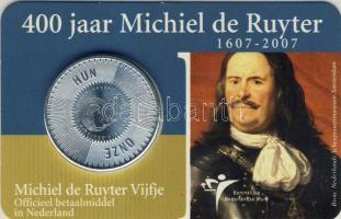 Hollandia 2007. 5€ Ag "Michiel de Ruyter" T:1 Díszkiadásban!