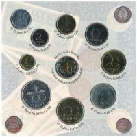 1997. 50f-200Ft (6xklf) forgalmi sor, benne 200Ft Ag "Deák". A tokon a ragasztás részben e...