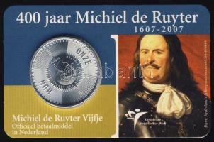 Hollandia 2007. 5€ Ag "Michiel de Ruyter" T:1 Díszkiadásban!