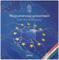 2004. 1Ft-100Ft (7xklf) forgalmi sor szettben + 2004. 50Ft Magyarország az EU tagja T:BU Adamo FO38