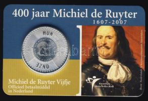 Hollandia 2007. 5€ Ag "Michiel de Ruyter" T:1 Díszkiadásban!