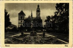 Kassa, Kosice; Dóm, irredenta virágágy / cathedral, Hungarian irredenta propaganda (EK)