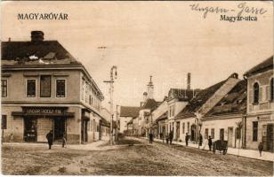 1926 Magyaróvár, Mosonmagyaróvár; Magyar utca, Ungár Adolf fia, Kiss István és Schmickl üzlete