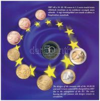 2007. 1Ft-100Ft (8xklf) forgalmi sor szettben, benne 50Ft "50 éves a Római Szerződés" T:PP...