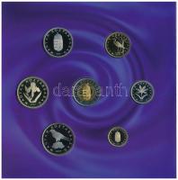 2007. 1Ft-100Ft (8xklf) forgalmi sor szettben, benne 50Ft "50 éves a Római Szerződés" T:PP...