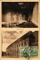 1922 Pécs, Papnevelő intézet, kápolna belső. TCV card (EK)