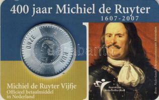Hollandia 2007. 5€ Ag "Michiel de Ruyter" T:1 Díszkiadásban!