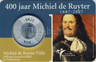 Hollandia 2007. 5€ Ag "Michiel de Ruyter" T:1 Díszkiadásban!