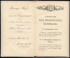 1906 Bp., A Budai Nők Mária-Kongregácziójának szabályai, 10p