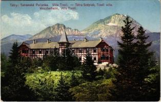 Tátraszéplak, Tatranska Polianka, Westerheim (Magas-Tátra, Vysoké Tatry); Tivoli villa. Földes Samu kiadása 33. sz. / villa (EK)