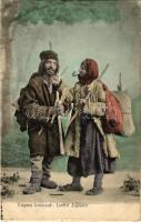 1907 Cigány kovácsok / Loeffel Zigeuner / Gypsy folklore (Rb)