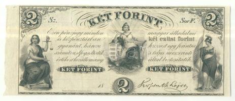 Emigrációs "Kossuth bankó" 18.. 2Ft "Sor F." T:I