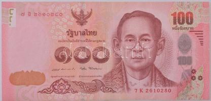 Thaiföld 2017. 100B IX. Ráma emlékbankjegy T:III Thailand 2017. 100 Baht Rama IX commemorative note C:F Krause P#132