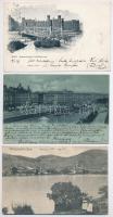 4 db régi osztrák város képeslap / 4 pre-1945 Austrian town-view postcards: