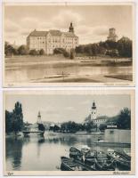 Győr - 5 db RÉGI magyar város képeslap / 5 pre-1945 Hungarian town-view postcards