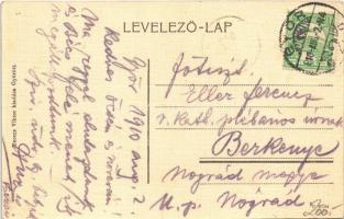 1910 Győr, Rába rakpart, Időjelző torony barométerekkel és hőmérőkkel, iparvasút