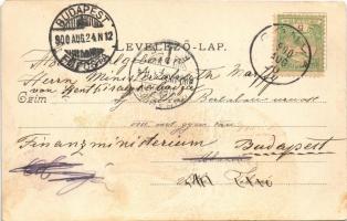 1900 Gönyű, Gönyő (Győr); Római katolikus templom és plébánia, kikötő, úszó hajómalom. Bettelheim Mi...