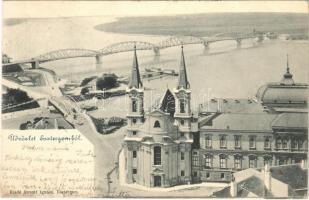 1902 Esztergom, híd. Stromf Ignác kiadása