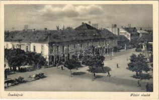 1941 Érsekújvár, Nové Zámky; Fő tér / main square (fl)