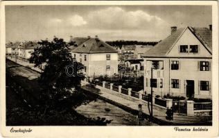 1940 Érsekújvár, Nové Zámky; Vasutas kolónia / railway colony (EK)